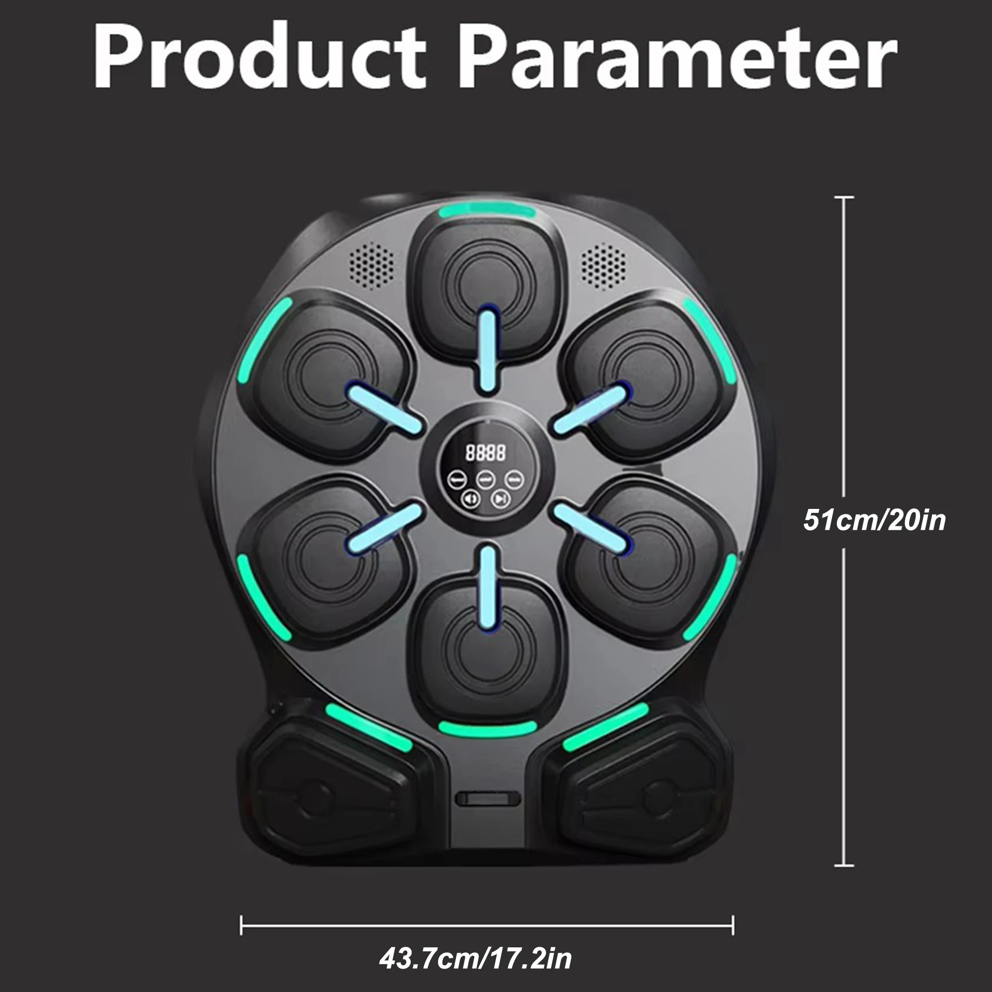 Wall Mounted Music Boxing Machine,Smart Bluetooth Boxing Machine with Boxing Gloves