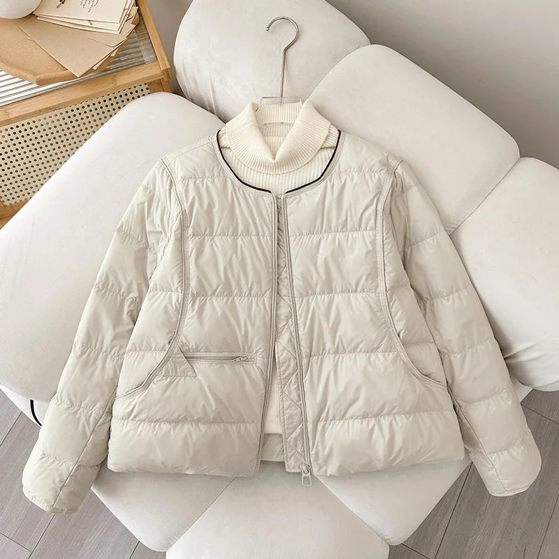 Winter Lightweight Padded Parka Warm Cotton