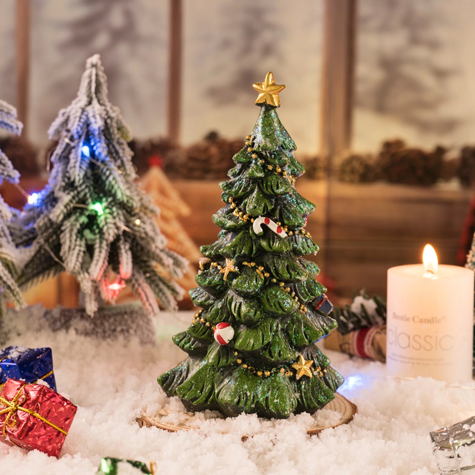 Christmas Tree Desktop Decor - Tabletop Holiday Tree