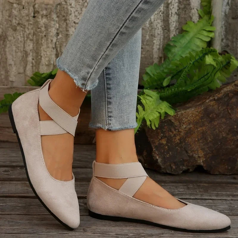 Woman Shoes Fashion New Ankle-wrap Women's Flats