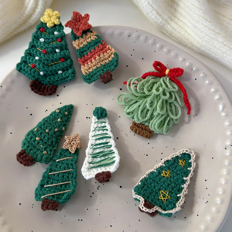 Christmas Series Hair Clips Winter Wool HairPins