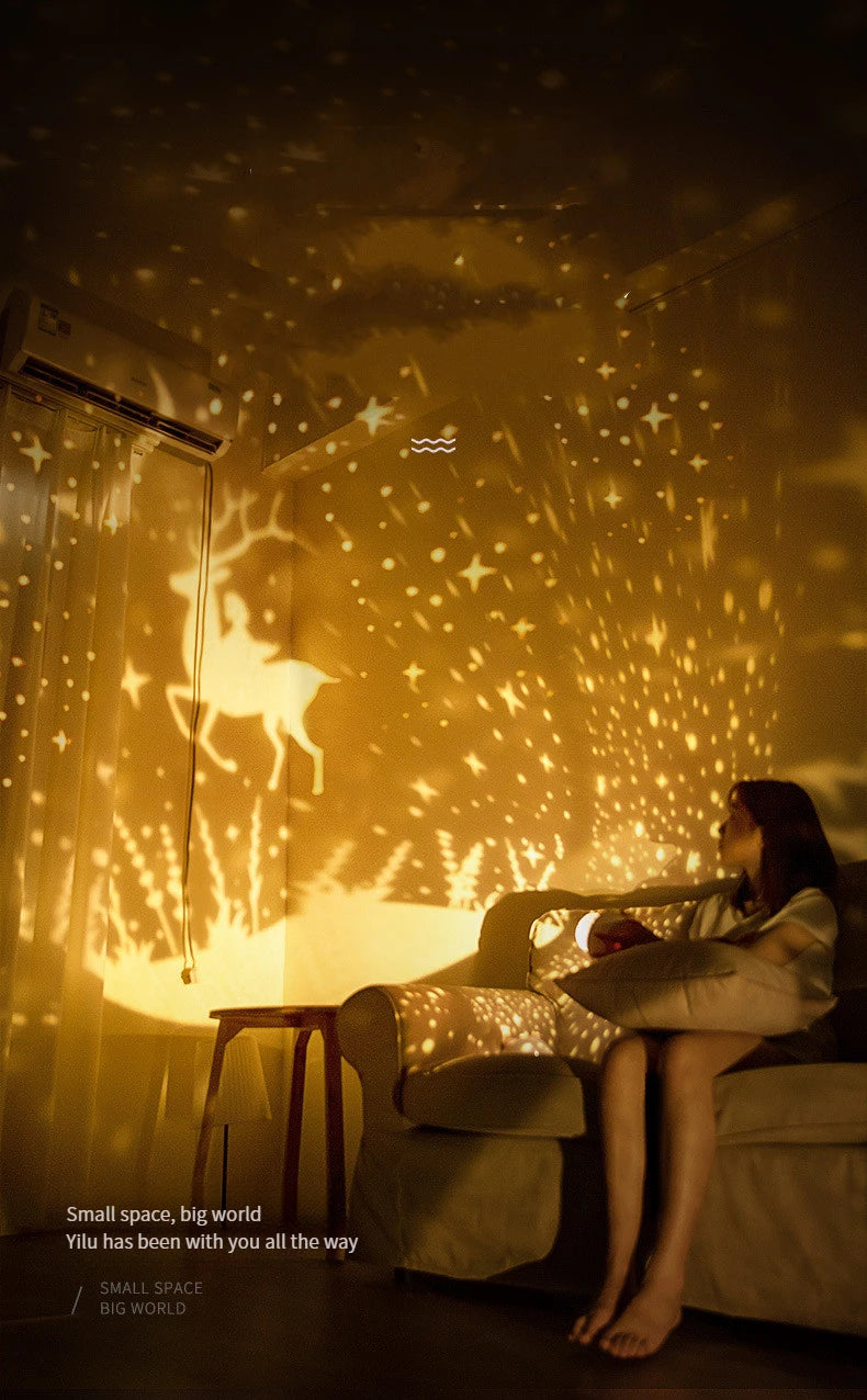 Starry Sky Projector Speaker Starry Sky Music Night Light