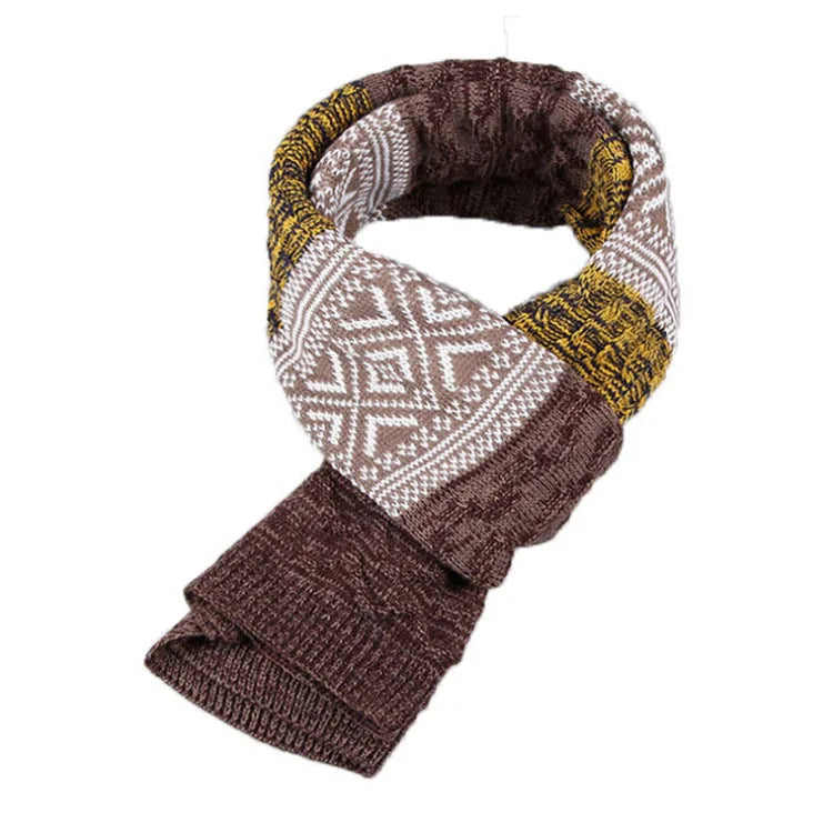 Winter Men Knitted Scarf Fashion Men's Scarves Warm Neckerchief Face Protection
