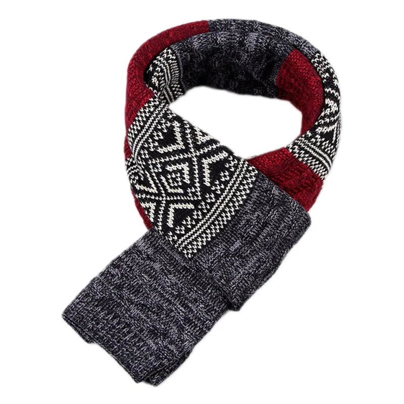 Winter Men Knitted Scarf Fashion Men's Scarves Warm Neckerchief Face Protection