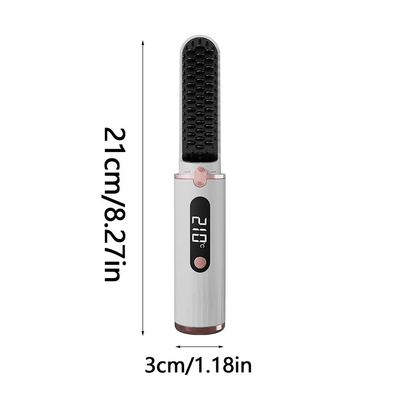 New Wireless Hair Straightener Negative Ion Heating Comb