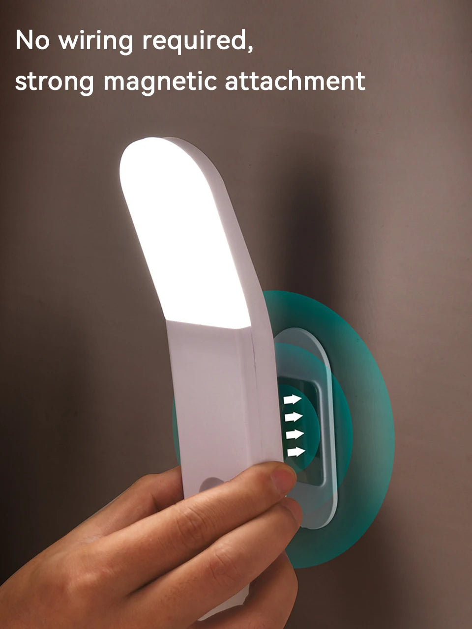 USB Rechargeable LED Night Light with Human Body Sensing Motion Sensor Bedroom