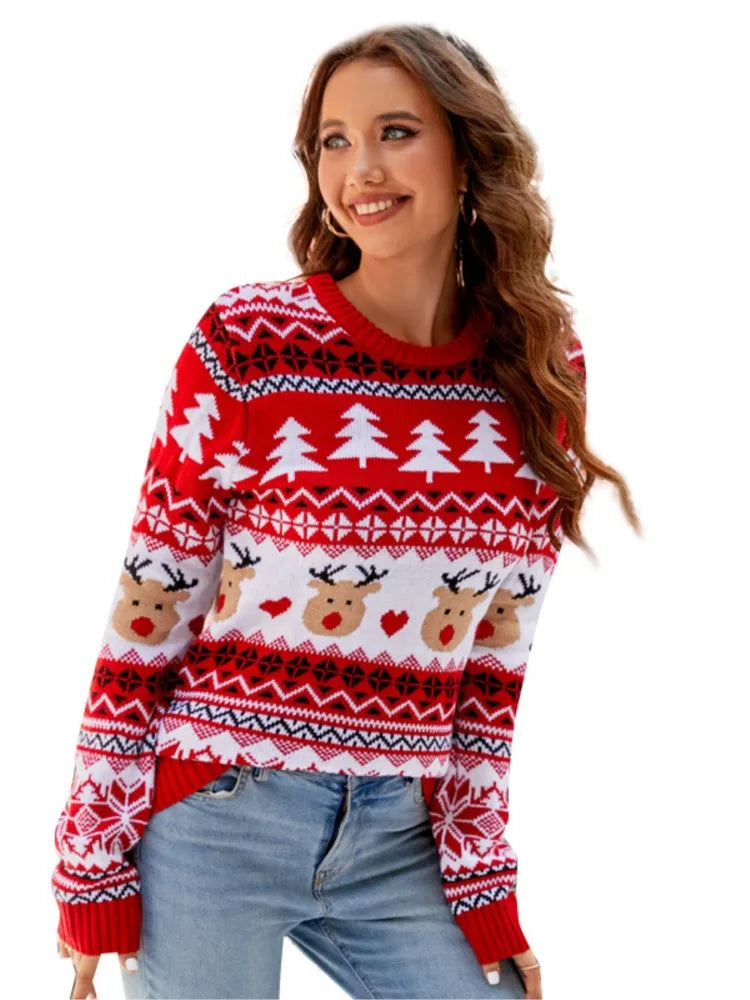 Christmas Knitwears Sweater Women Autumn And Winter