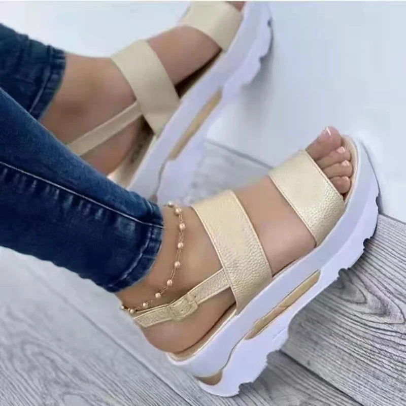 Women's Wedges Sandals  Summer New Woman Low Platform Shoes Sandals