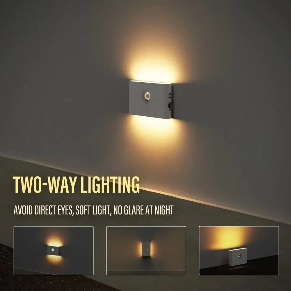 LED Induction Night Light Wireless  Wall Light Bedroom & Bathroom Night Light