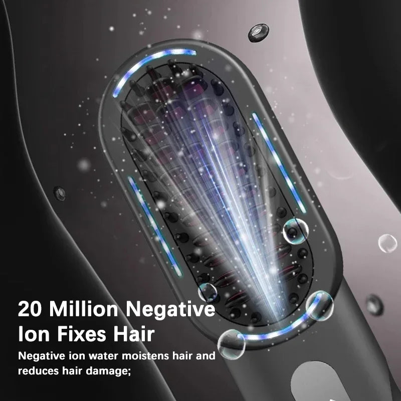 Wireless Straight Curling Hair Comb Heating