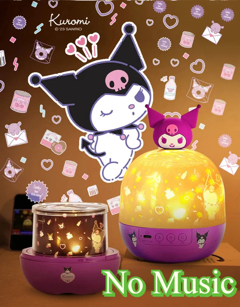 Kitty Sanrio Kuromi Starry Sky Projector Lamp Birthday Gift