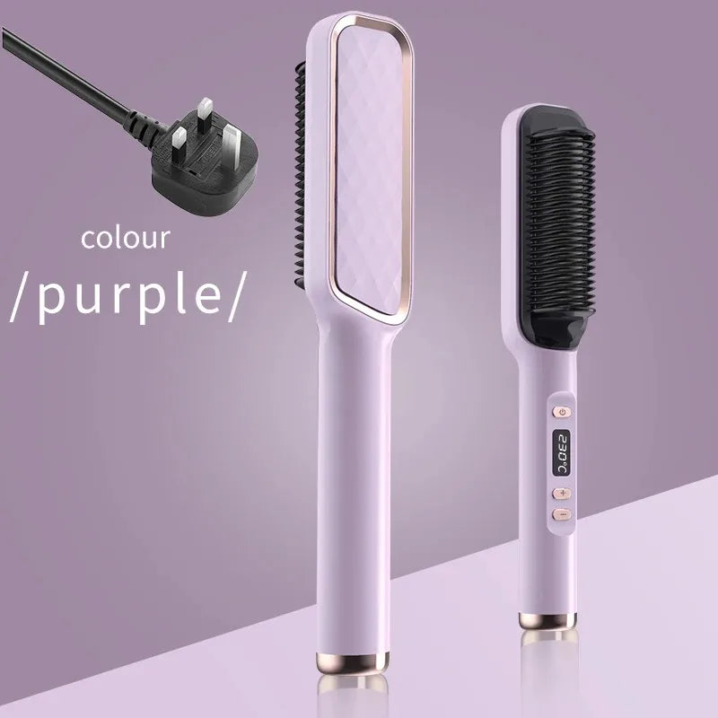 Electric Hot Comb Multifunctional Straight Hair Straightener Comb