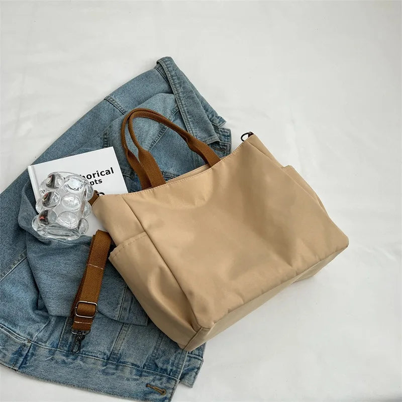 Spring new Korean-style casual fashionable canvas tote bag for women