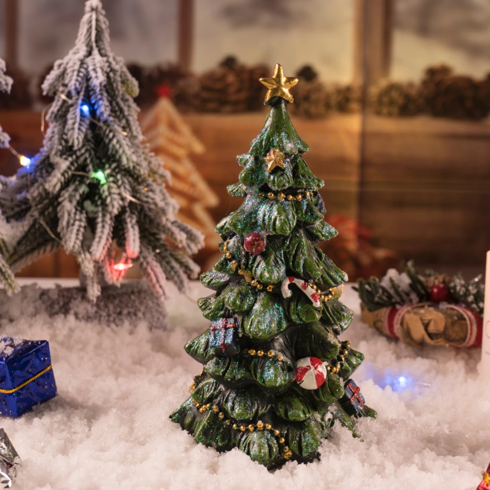 Christmas Tree Desktop Decor - Tabletop Holiday Tree