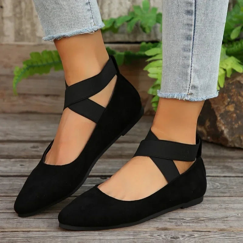 Woman Shoes Fashion New Ankle-wrap Women's Flats