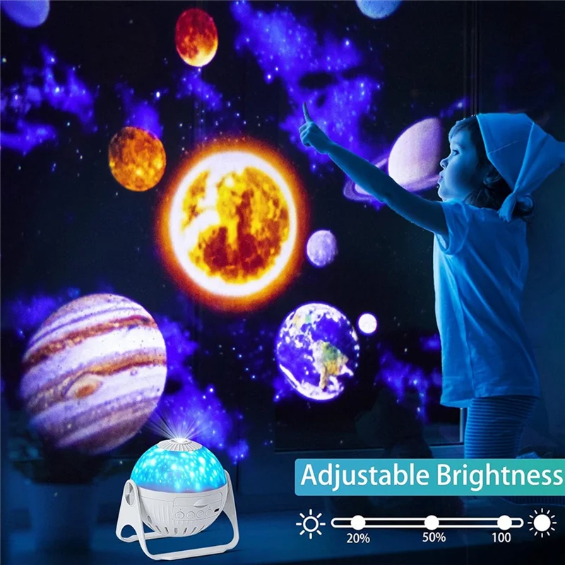 ABKW-Starry Night Light Projector For Kids 360° LED Projector Lamp