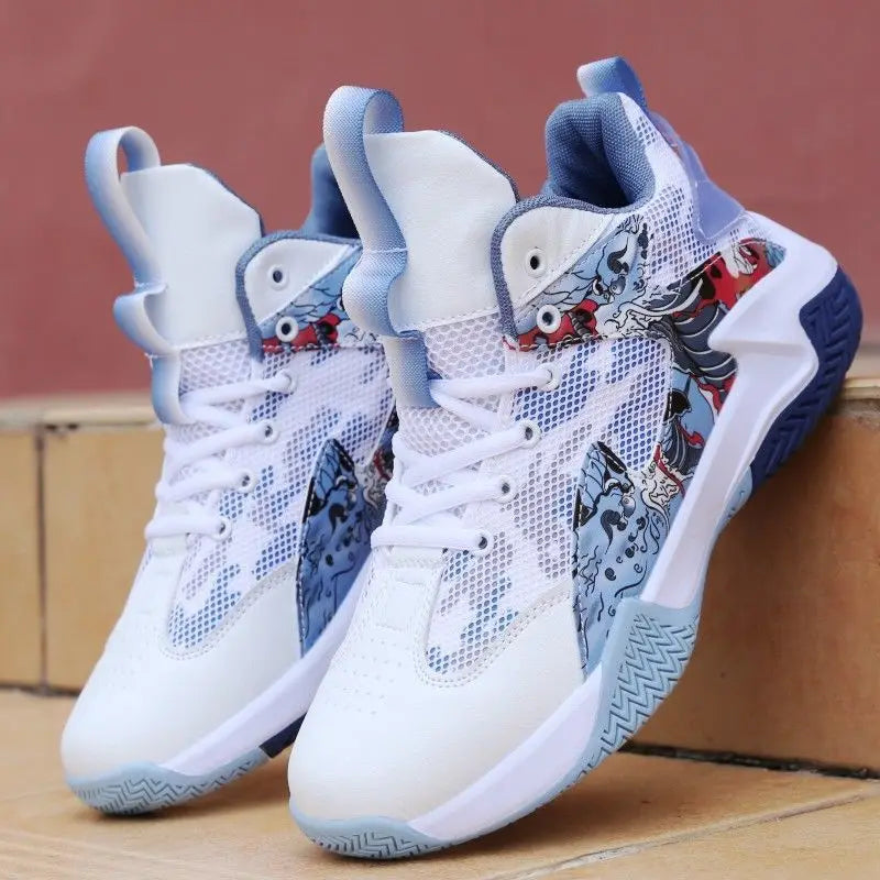 Basketball Shoes Men High Top Breathable Sneakers