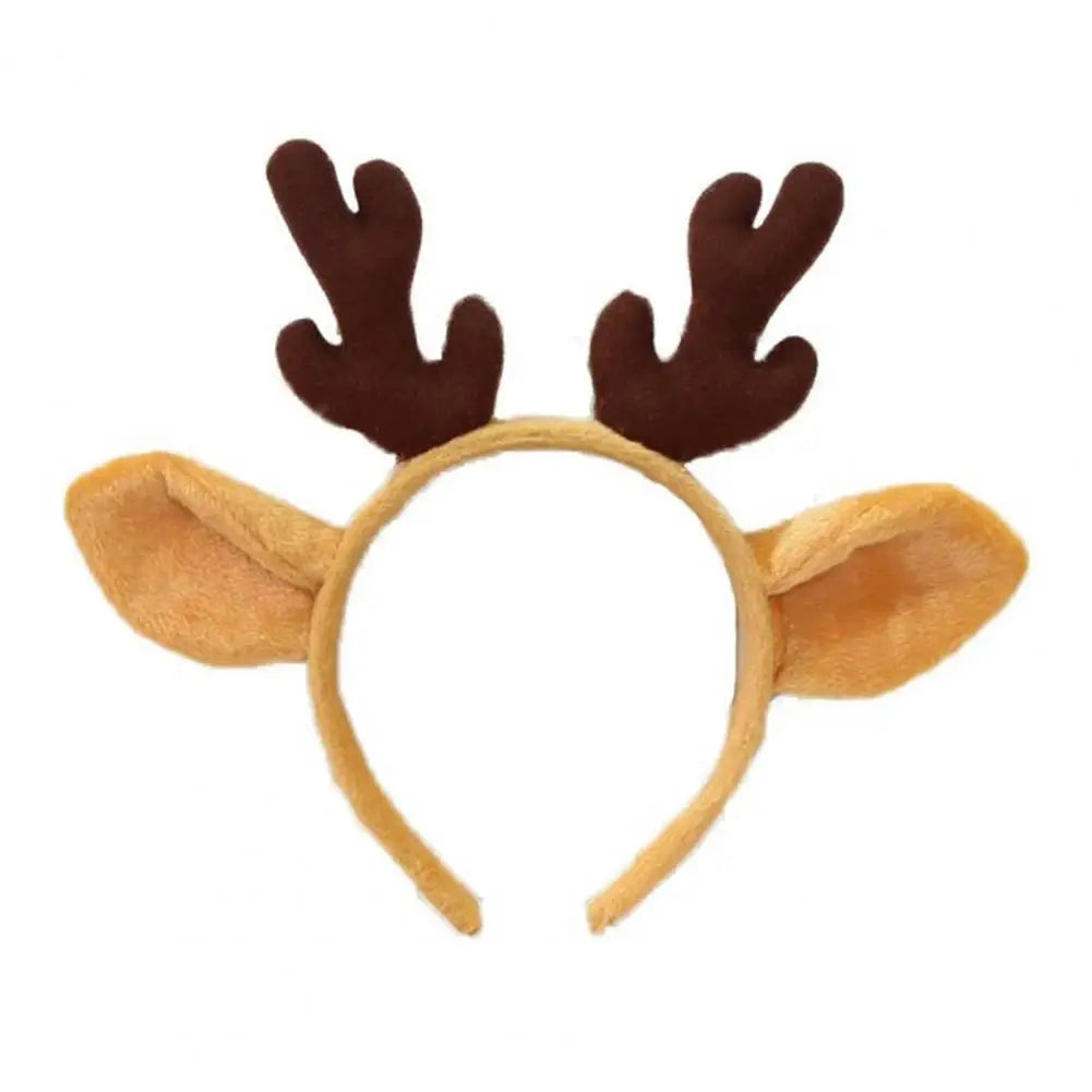 Merry Christmas Cartoon Headband Santa Hat Antler Headband