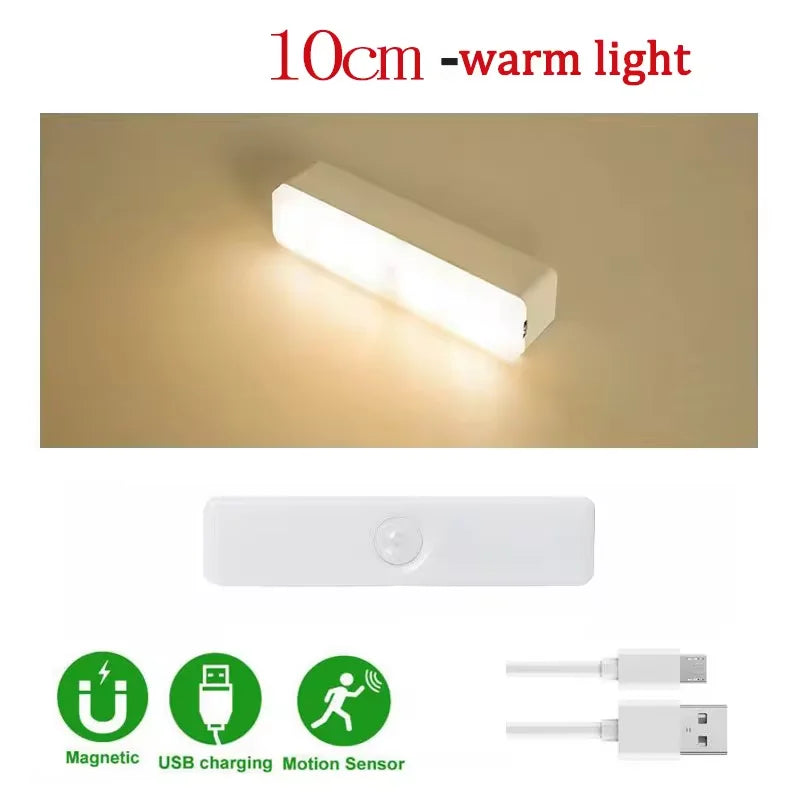 Light Human Body Induction Light Magnetic Suction Bedroom Long Strip Night Light