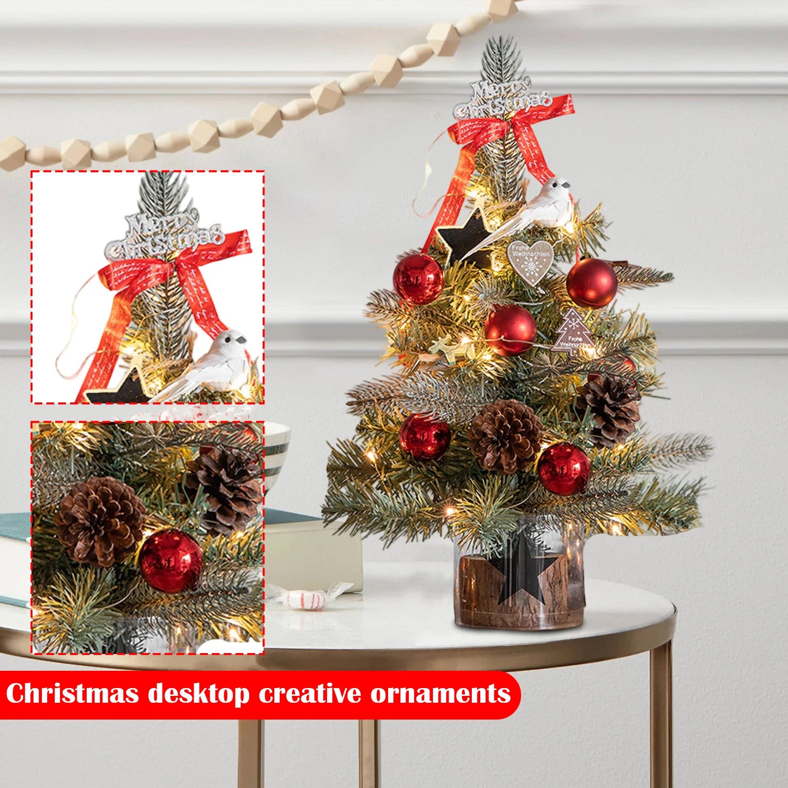 Classic Exquisite Christmas Tree Christmas Creatively Desktop Ornaments
