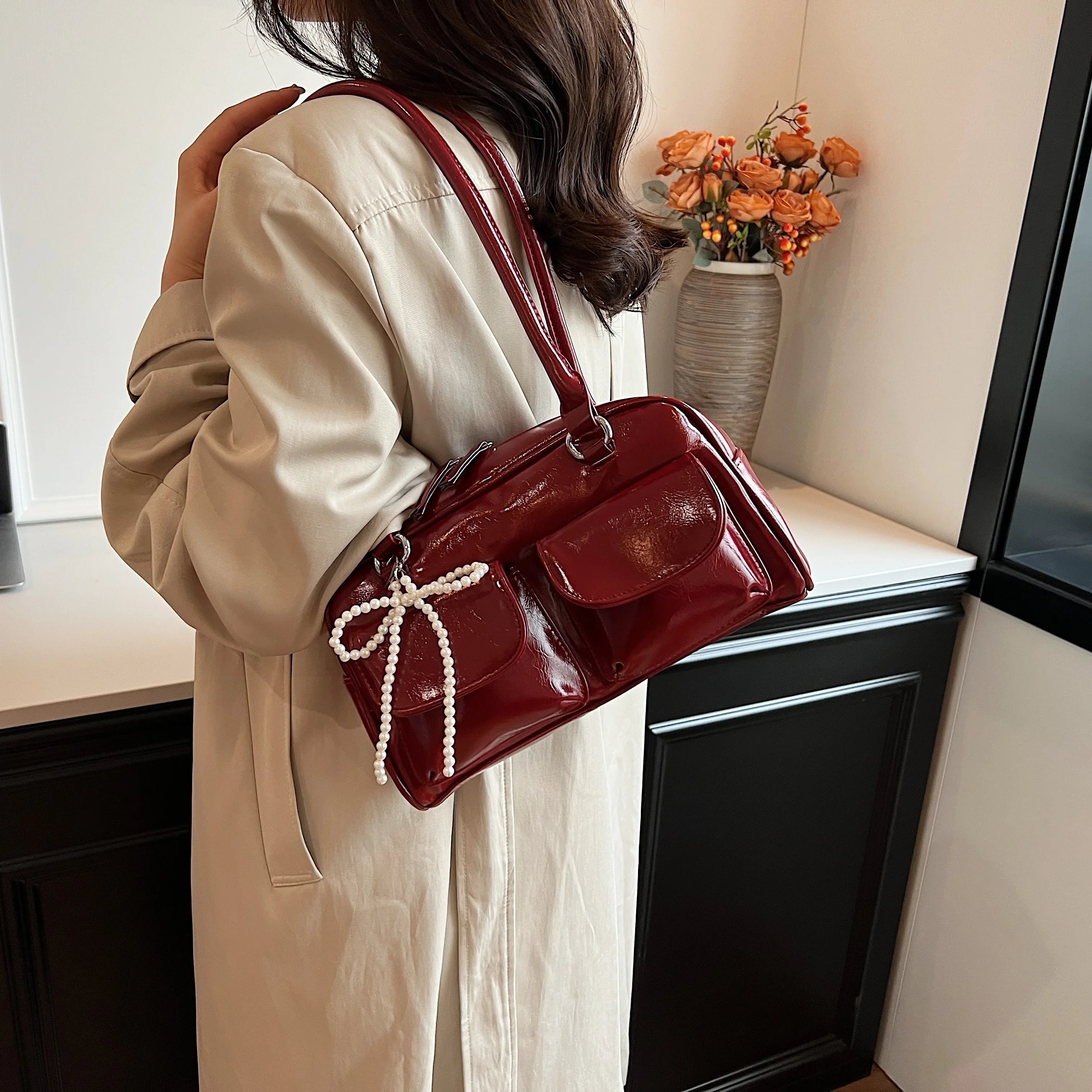 New Simple Leisure Pillow Bag Trendy Versatile Shoulder Bag