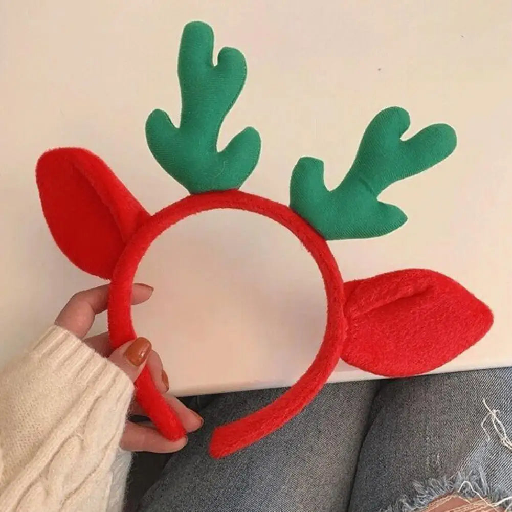 Merry Christmas Cartoon Headband Santa Hat Antler Headband
