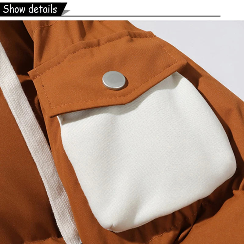 Winter Men Outdoor Windbreak Brand Hooded Thick Warm Jacket