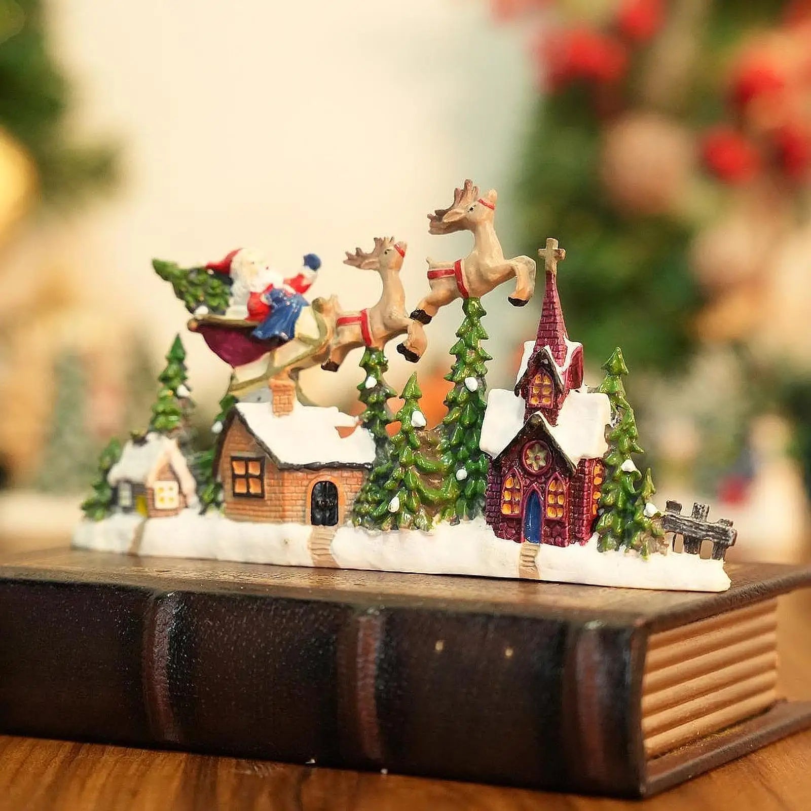 Christmas Village House Figurine Christmas Decoration