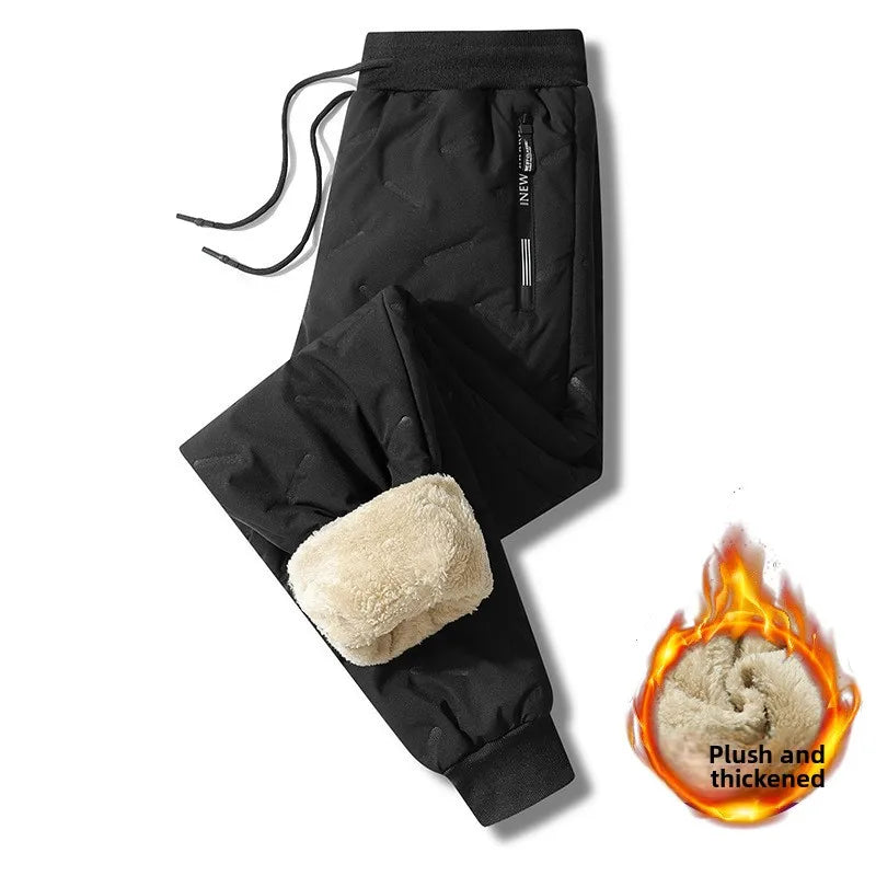 Winter Sweatwear Men Plush Thick Fleece Sweatpant
