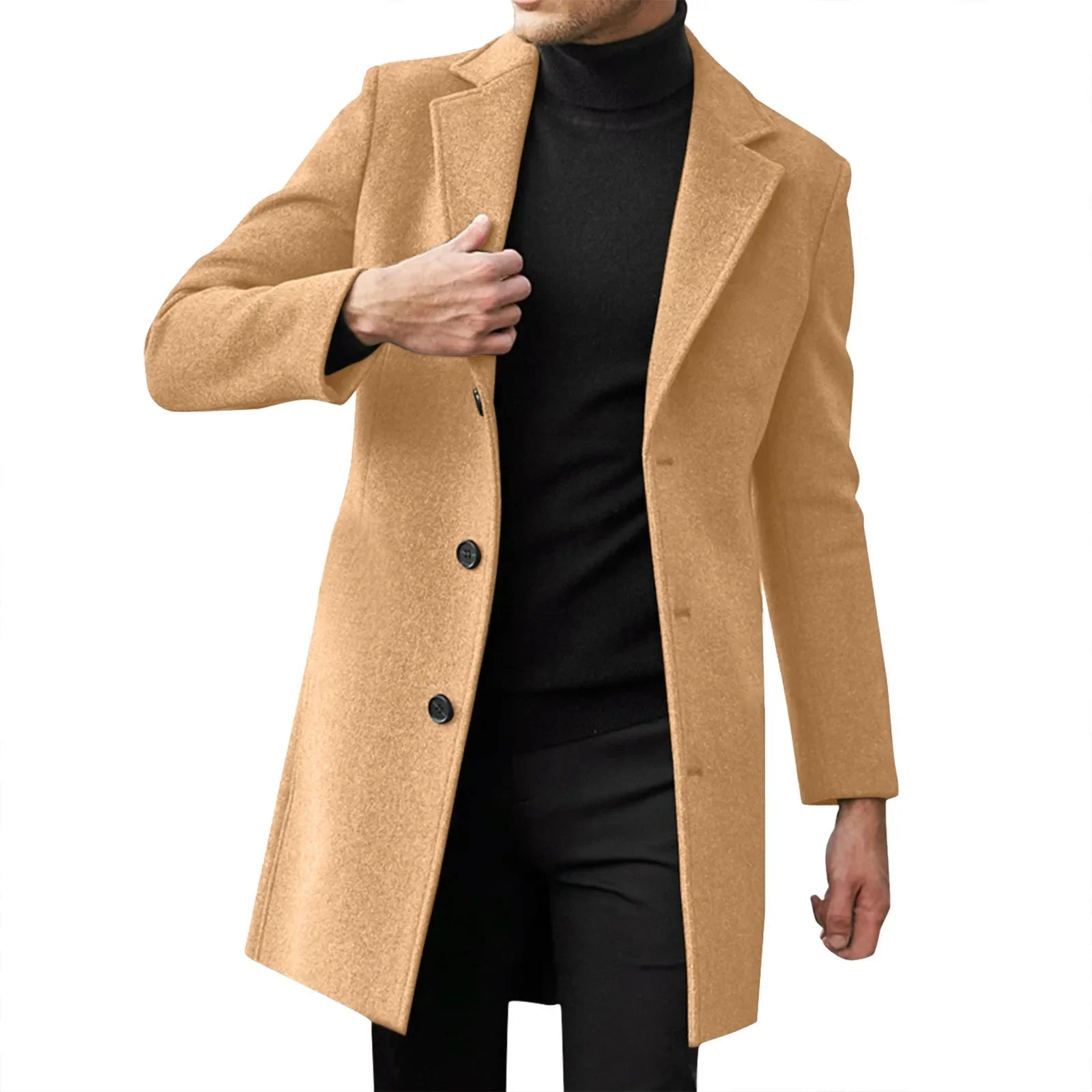Winter Coats Man New Men's Clothing British Men Business Casual Woolen Coat Spring Jacket Men