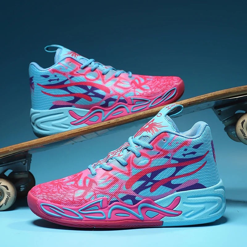 High Top Basketball Shoes for Men Breathable Comfortable Sneakers