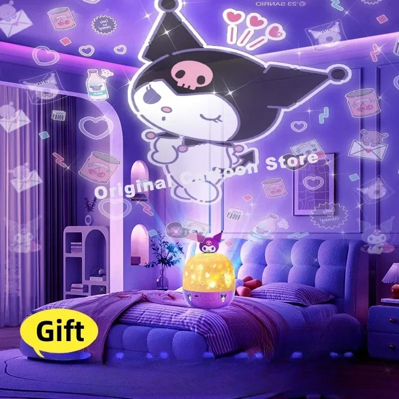 Kitty Sanrio Kuromi Starry Sky Projector Lamp Birthday Gift