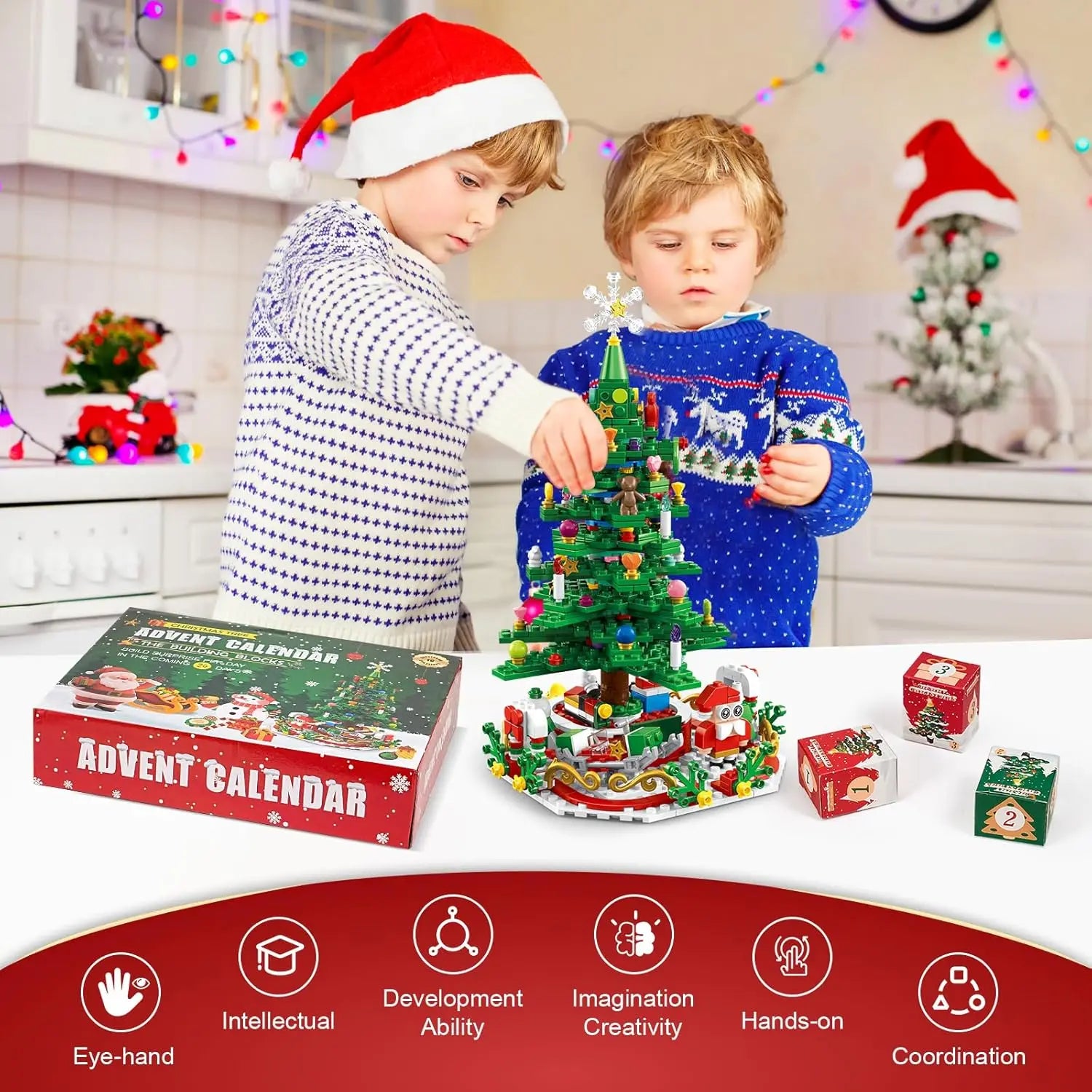 Christmas Tree Building Blocks Toy For Kids Magical Christmas Tree