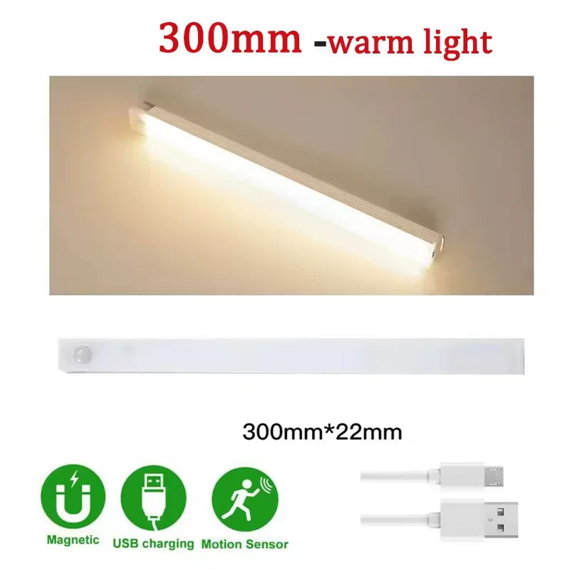 Light Human Body Induction Light Magnetic Suction Bedroom Long Strip Night Light