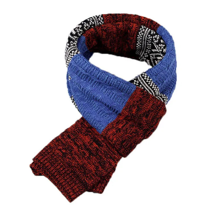 Winter Men Knitted Scarf Fashion Men's Scarves Warm Neckerchief Face Protection