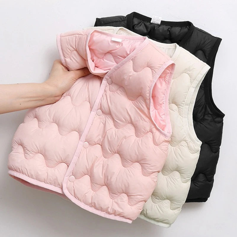 Winter Kids Warm Vest Toddler Girls Boys