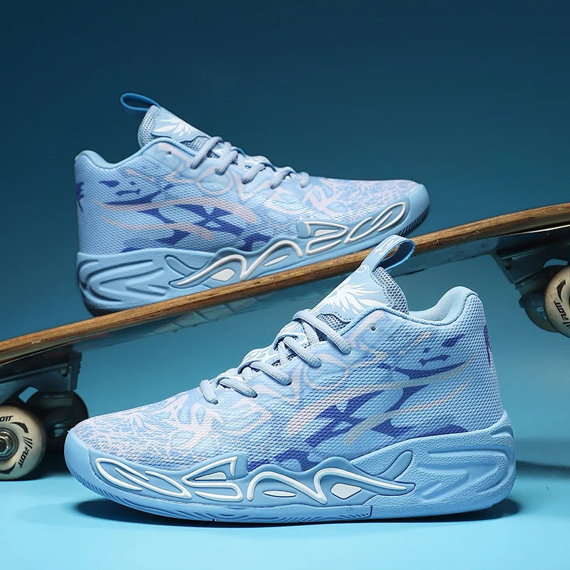 High Top Basketball Shoes for Men Breathable Comfortable Sneakers