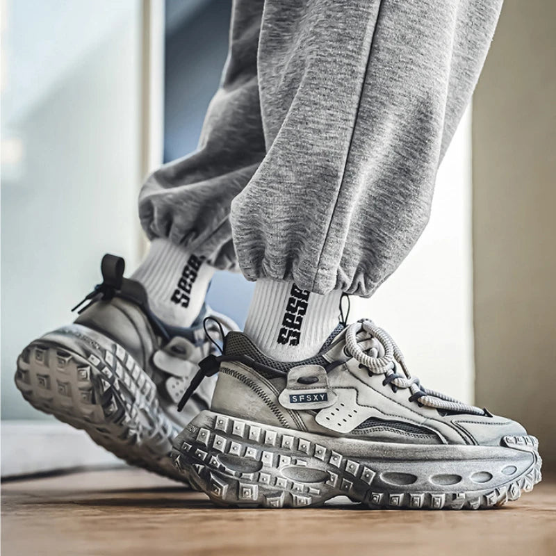 New Summer Outdoor Men's Casual Thick Bottom Sneaker Shoes for Men