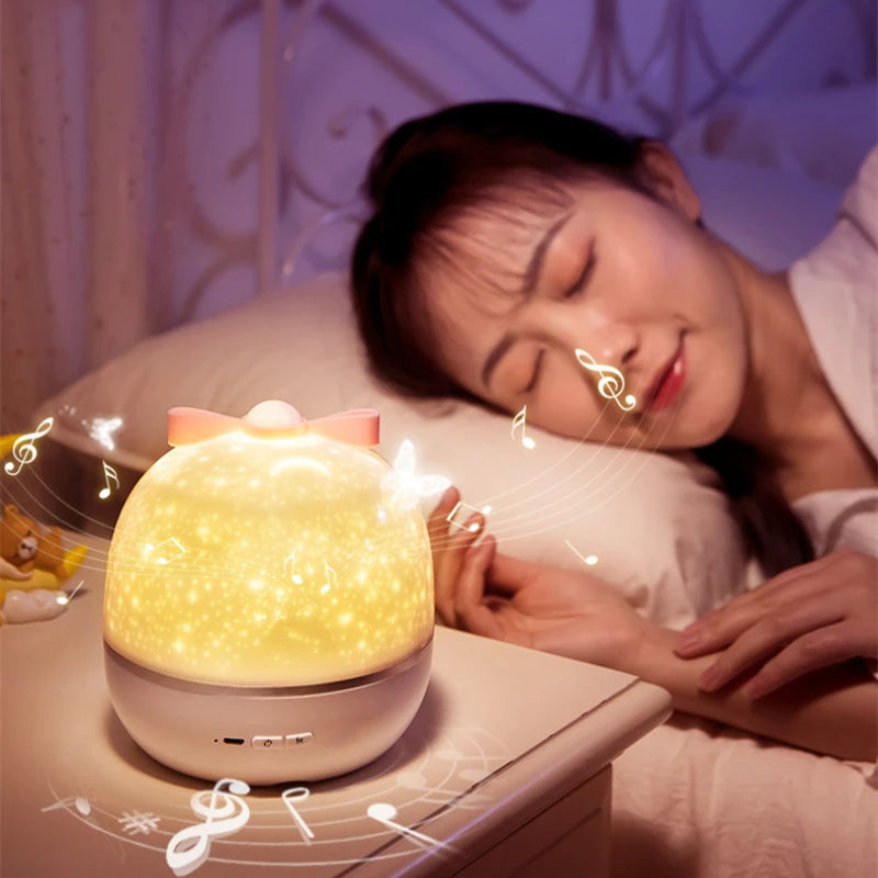 Starry Sky Projector Speaker Starry Sky Music Night Light