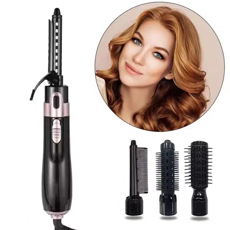 4 In1 Multi-Functional Hair Care Hot Air Comb Negative Ion Curling