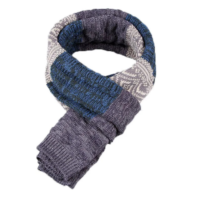 Winter Men Knitted Scarf Fashion Men's Scarves Warm Neckerchief Face Protection