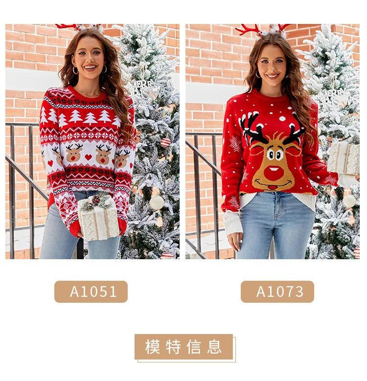 Christmas Knitwears Sweater Women Autumn And Winter