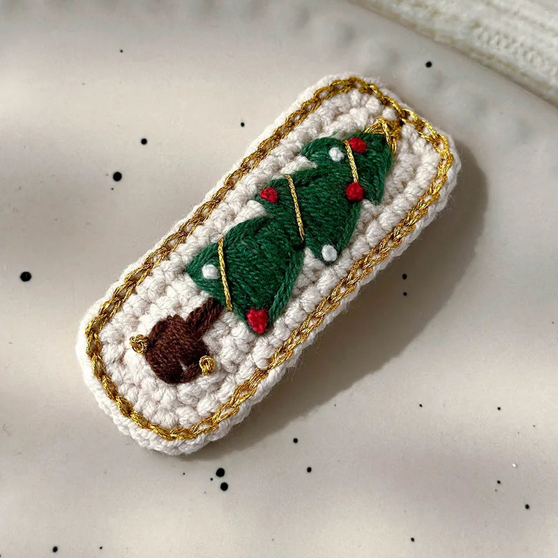 Christmas Series Hair Clips Winter Wool HairPins