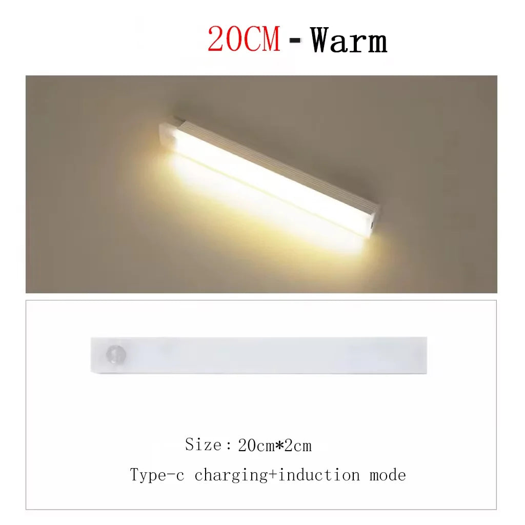 Light Human Body Induction Light Magnetic Suction Bedroom Long Strip Night Light