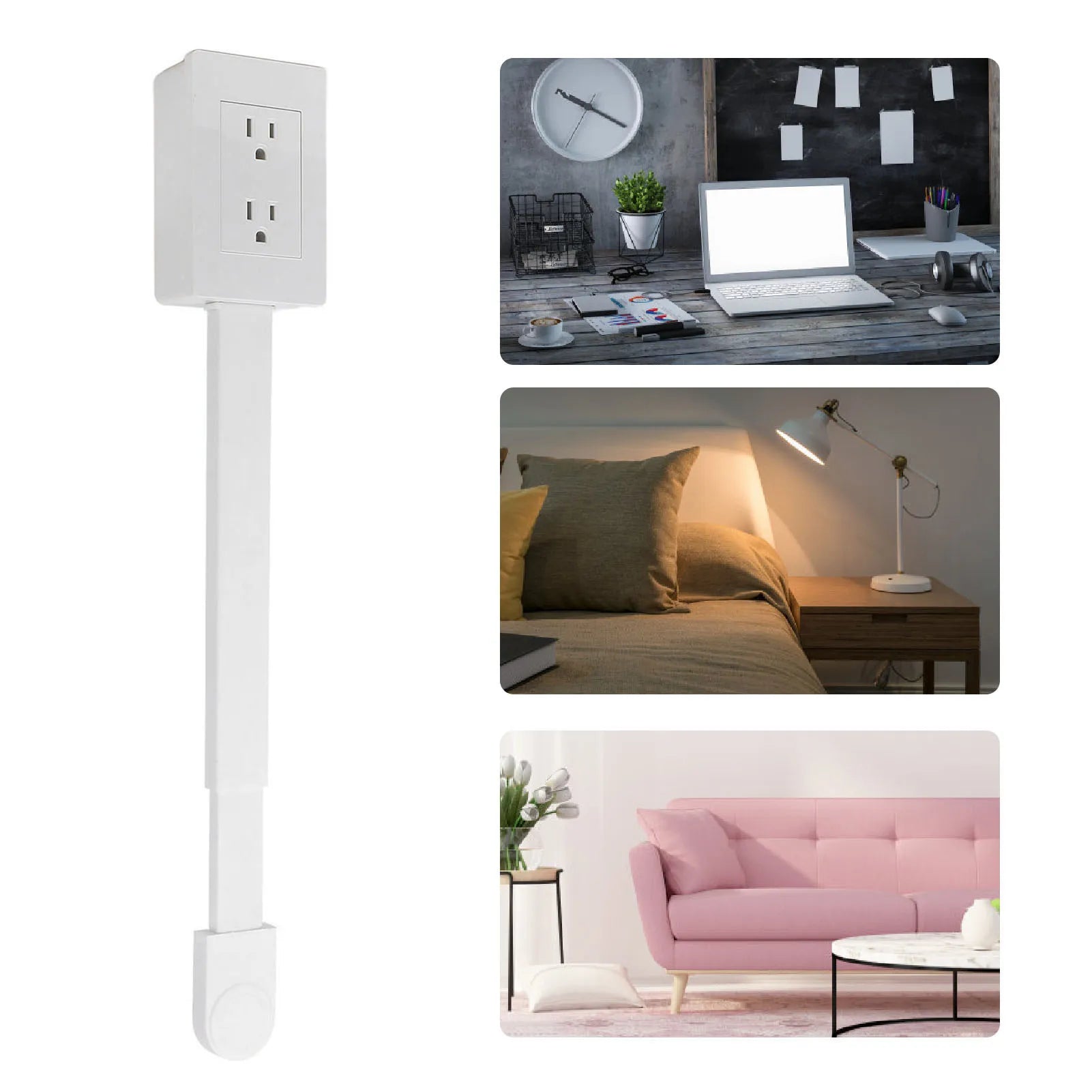 Extendable Power Strip Electrical Outlet Extender