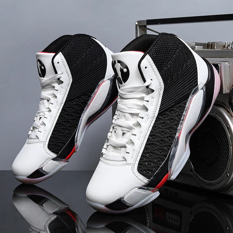 High Top Basketball Shoes Men Breathable Sneakers