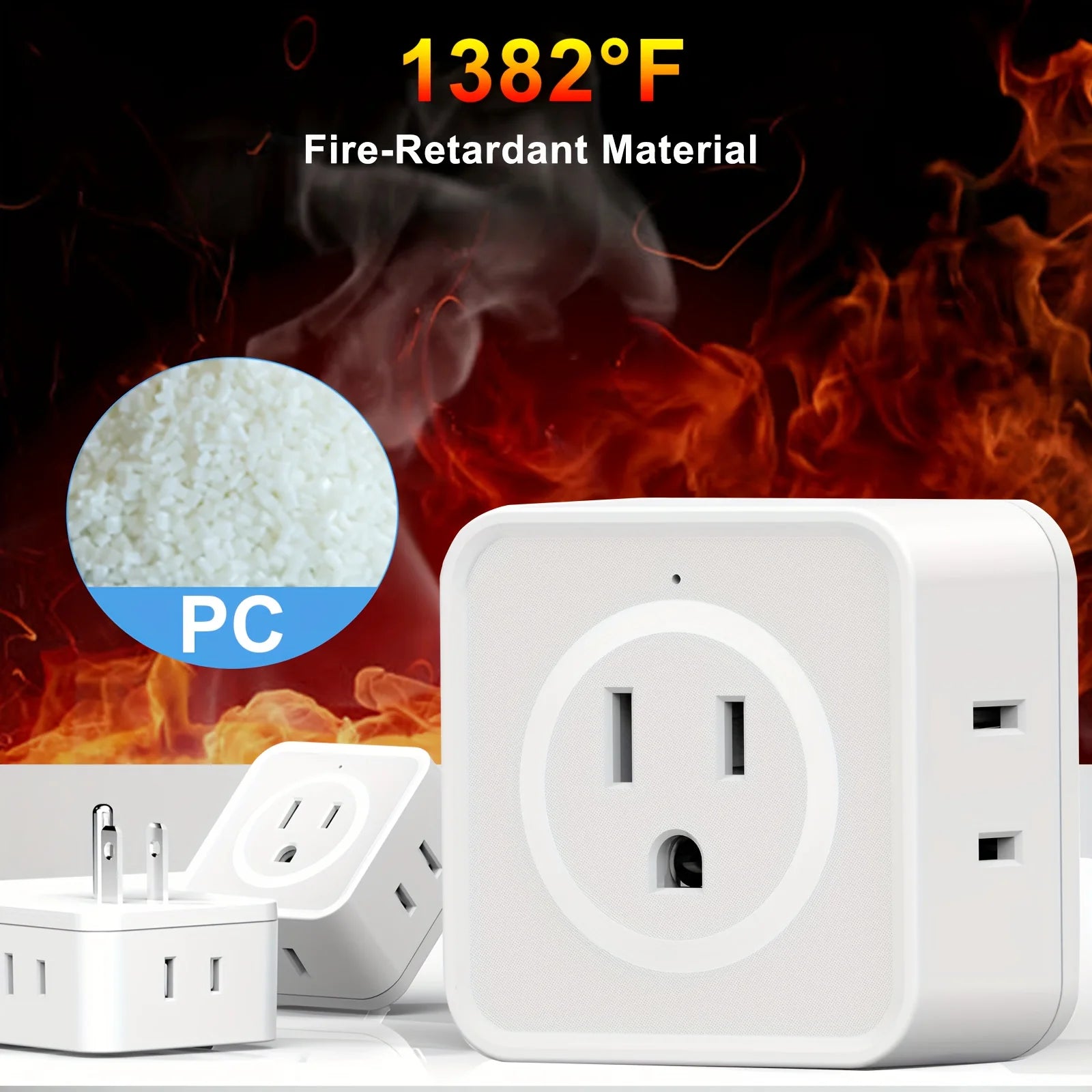 5 Way Multi Plug Outlet Extender, Wall Outlet Expander