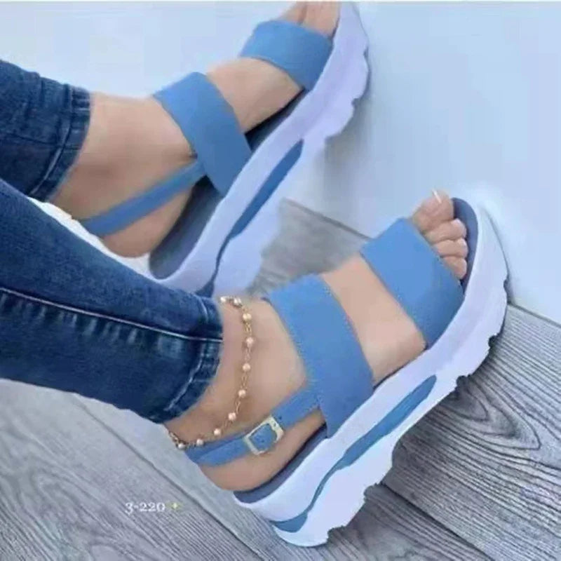 Women's Wedges Sandals  Summer New Woman Low Platform Shoes Sandals