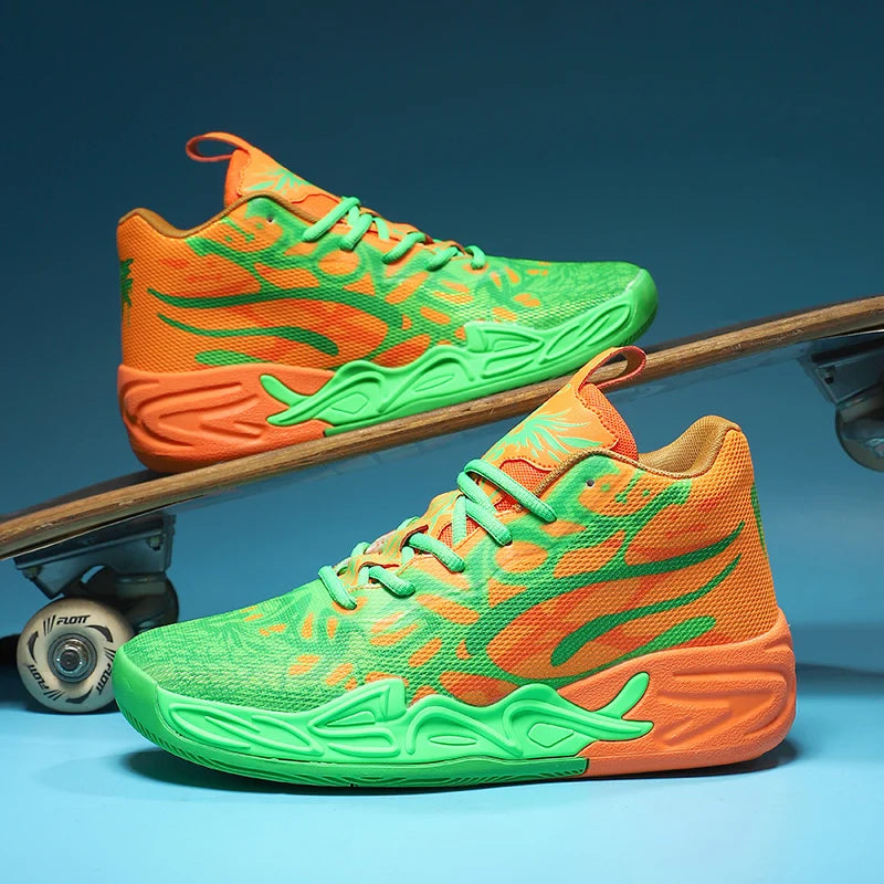 High Top Basketball Shoes for Men Breathable Comfortable Sneakers