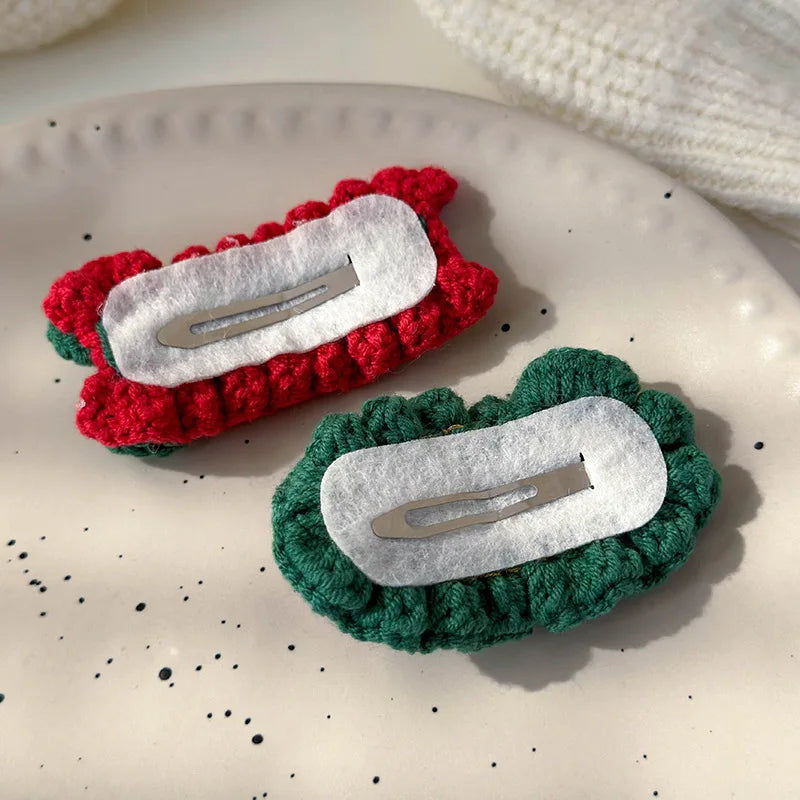 Christmas Series Hair Clips Winter Wool HairPins